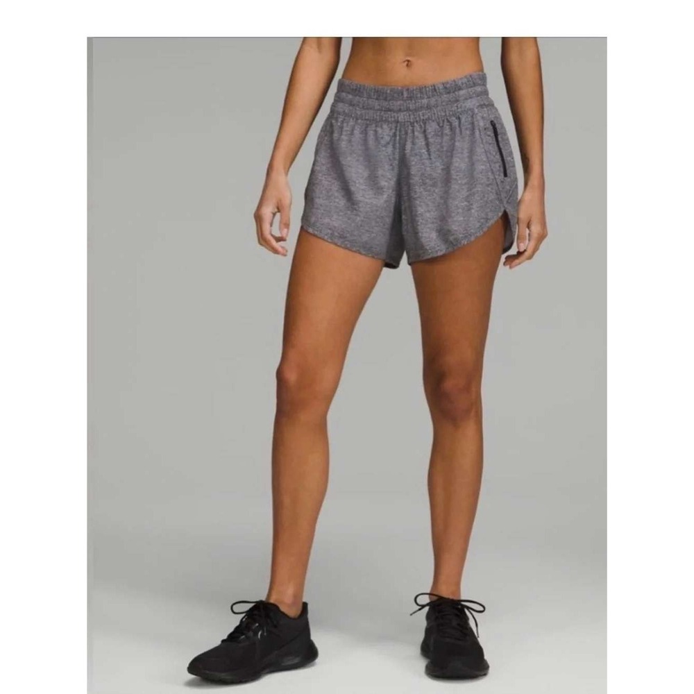 Lululemon Track Shorts Women 6 Heather Gray Activewear